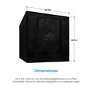 Caja De Luz 40x40x40 o 60x60x60cm Para Fotografía Profesional, LED potencia regulable.