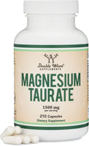 Double Wood Taurato De Magnesio 210 Capsulas 500 Mg Sin Sabor