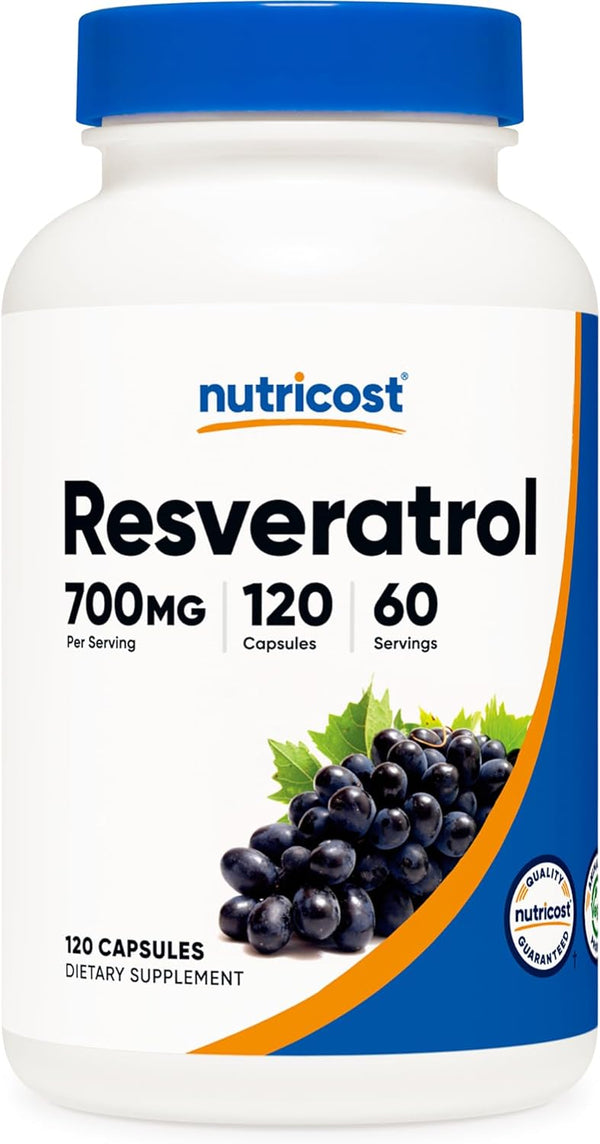 Nutricost Resveratrol 500mg, 120 Capsules
