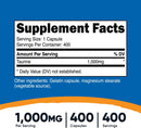 Nutricost Taurine 1000mg, 400 Capsules