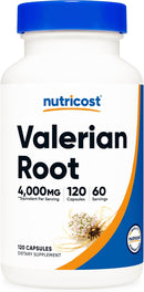 Nutricost Cápsulas de raíz de valeriana (1000 mg por porción), 120 cápsulas