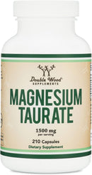 Double Wood Taurato De Magnesio 210 Capsulas 500 Mg Sin Sabor