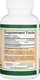 Double Wood Cápsulas Bacopa Monnieri, Sin Omg, Sin Gluten, Concentrado 20% Extracto De Brahmi De Bacosides - 450 Mg