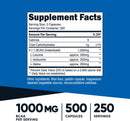Nutricost BCAA 500mg 500 Cápsulas
