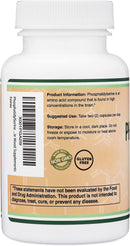 Double Wood Phosphatidyl Serine 300mg, 120 Cápsulas