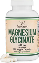 Double Wood Magnesium Glycinate 400mg, 180 Cápsulas