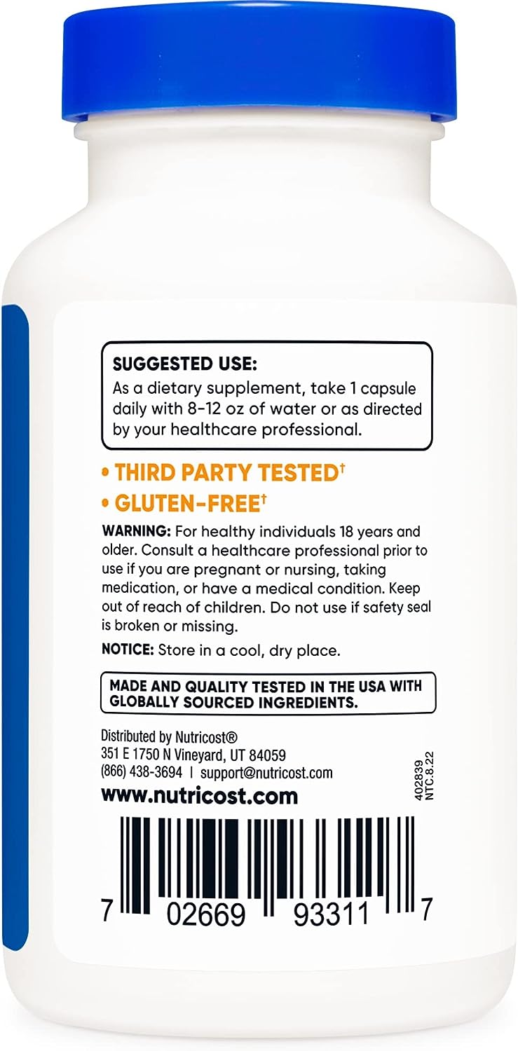 Nutricost DIM (Diindolilmetano) Más BioPerine 300mg, 120 Cápsulas Vegetarianas