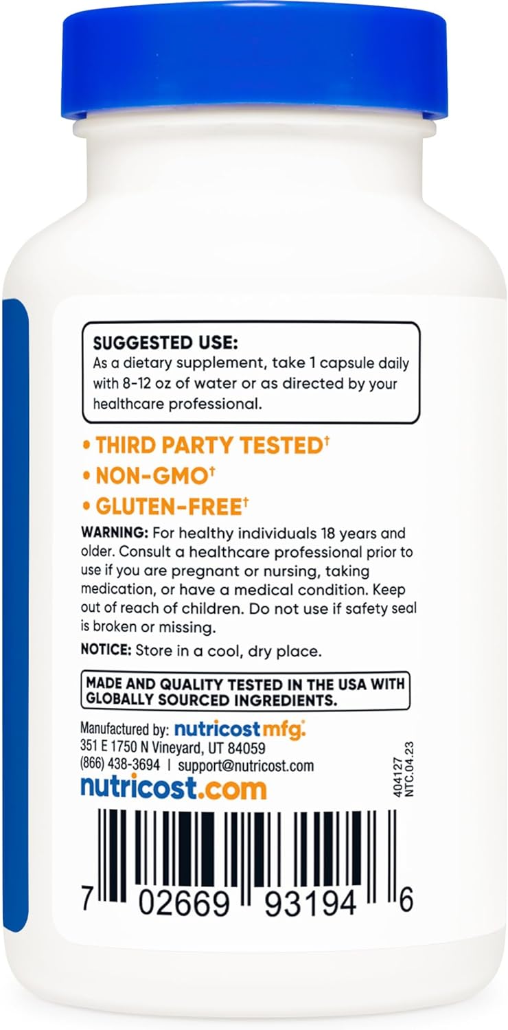 Nutricost L-Theanine 200mg, 120 Capsules