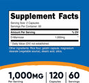 Nutricost D-Mannose 500 mg, 120 Cápsulas
