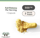 Double Wood Berberine HCl 500 mg 60 Cápsulas