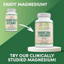 Double Wood Magnesium Glycinate 400mg, 180 Cápsulas