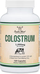 Double Wood Suplemento de calostro 120 cápsulas, 1,000 mg por porción