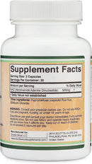 Double Wood NAD+ 500mg 60 capsulas