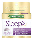 Nature S Bounty Sleep3 Melatonina 10mg y L-Teanina 60 Cápsulas Veganas