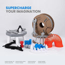 ELEGOO Filamento PLA de 1,75 mm, negro, 1 kg, filamento de impresora 3D, precisión dimensional +/- 0,02 mm, carrete de cartón de 1 kg (2.2 libras), filamento de impresión 3D se adapta a la mayoría de impresoras 3D FDM