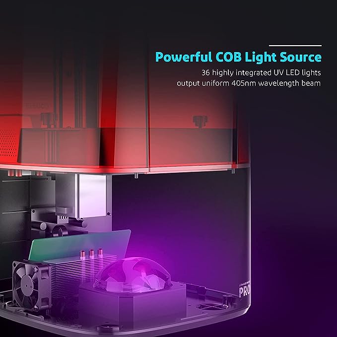 ELEGOO Impresora 3D Mars 3 Pro MSLA, Impresora 3D de Resina con Pantalla LCD monocromática Ultra 4K de 6,6 Pulgadas, tamaño de impresión de 143,43 × 89,6 × 175 mm y carbón Activado reemplazable