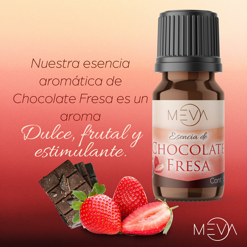 Esencia Chocolate Fresa Para Difusor MEVA - MEVA.MX