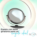 Espejo Para Aro De Luz De 8 Pulgadas 20.3cm Base A Elegir - MEVA.MX