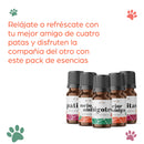 Esencias KIT PET FRIENDLY, Para Difusor MEVA Kit de 5 frascos 5 ml - MEVA.MX