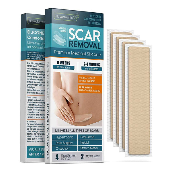 Parches Silicón Reutilizable Cicatrices Scar Removal Sheets