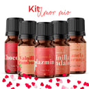 Esencias KIT AMOR MIO, Para Difusor MEVA Kit de 5 frascos 5 ml - MEVA.MX