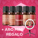 Esencias KIT AMOR MIO, Para Difusor MEVA Kit de 5 frascos 5 ml + Aro Mini de regalo - MEVA.MX
