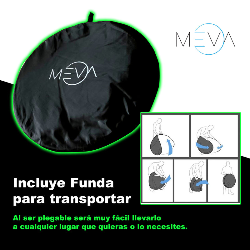 Fondo Para Silla Chrome Key, Pantalla Verde Redonda 110 y 140cm - MEVA.MX