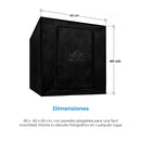 Caja De Luz 40x40x40 o 60x60x60cm Para Fotografía Profesional, LED potencia regulable.