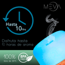 MEVA Difusor de Aroma para Aceite Esencial + KIT 10  Esencias de REGALO (Tambor Madera)