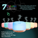 MEVA Difusor de Aroma para Aceite Esencial + KIT 10  Esencias de REGALO (Tambor Madera)