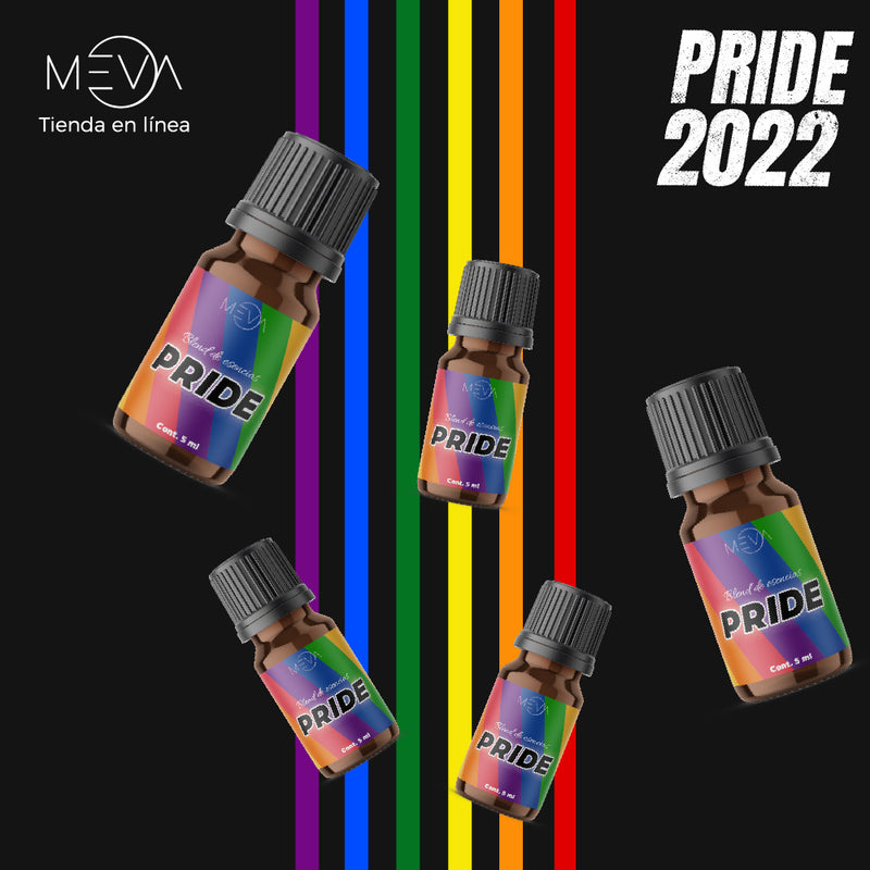 Esencias KIT PRIDE, Para Difusor MEVA Kit de 5 frascos 5 ml